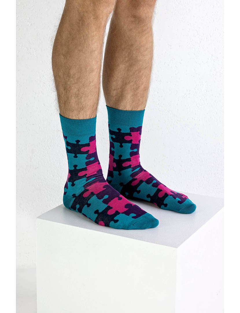 2 Pares de Meias multicoloridos