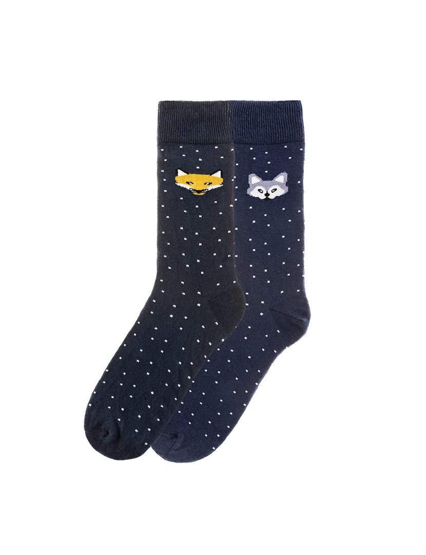 2 Pares de Meias multicoloridos