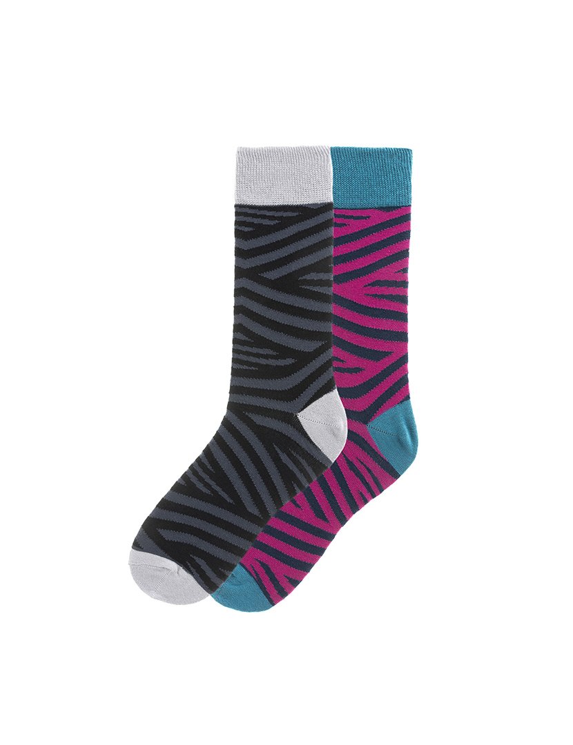 2 Pares de Meias multicoloridos