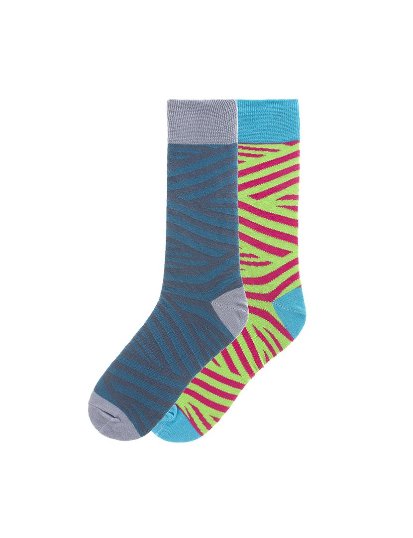 2 Pares de Meias multicoloridos