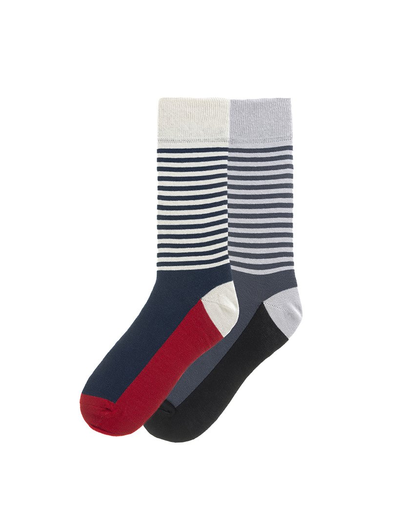 2 Pares de Meias multicoloridos