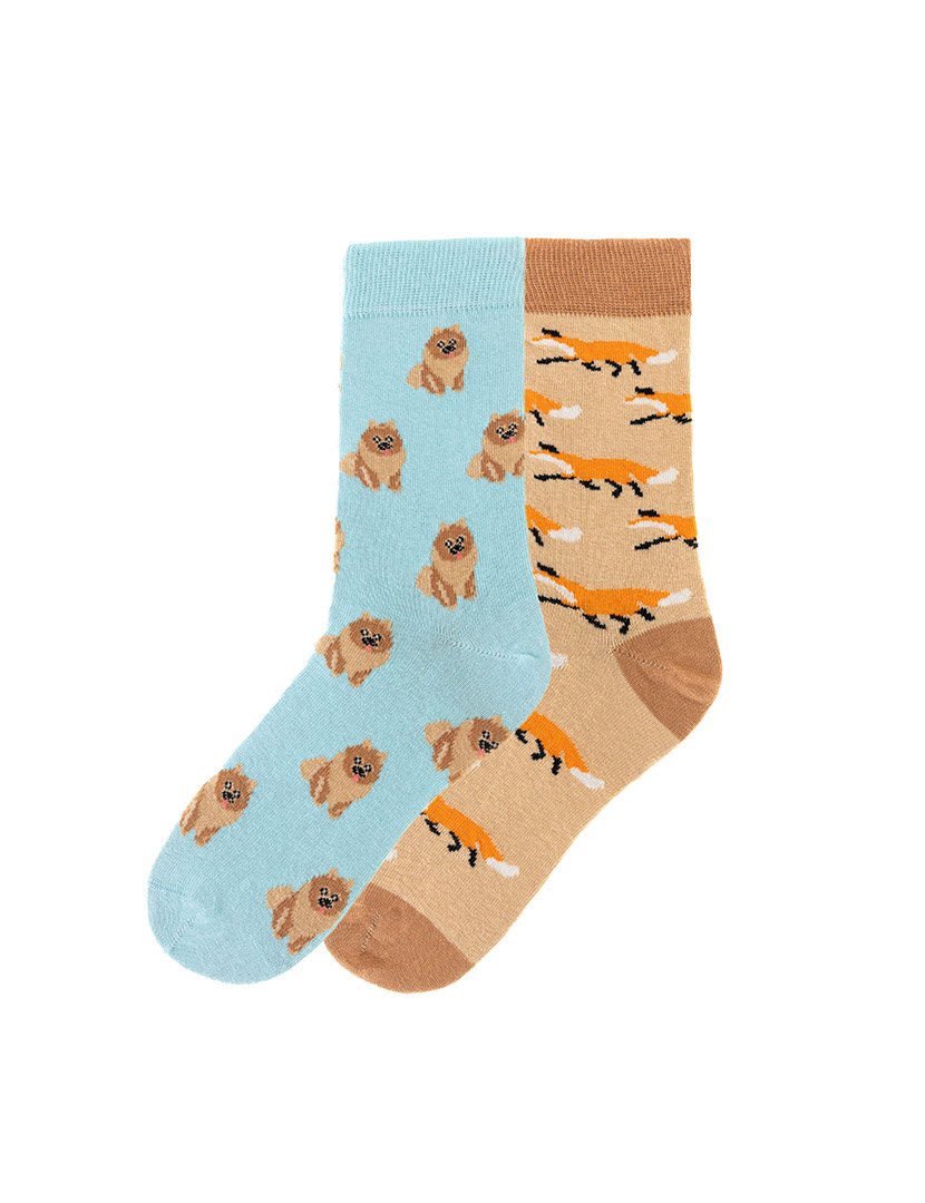 2 Pares de Meias multicoloridos