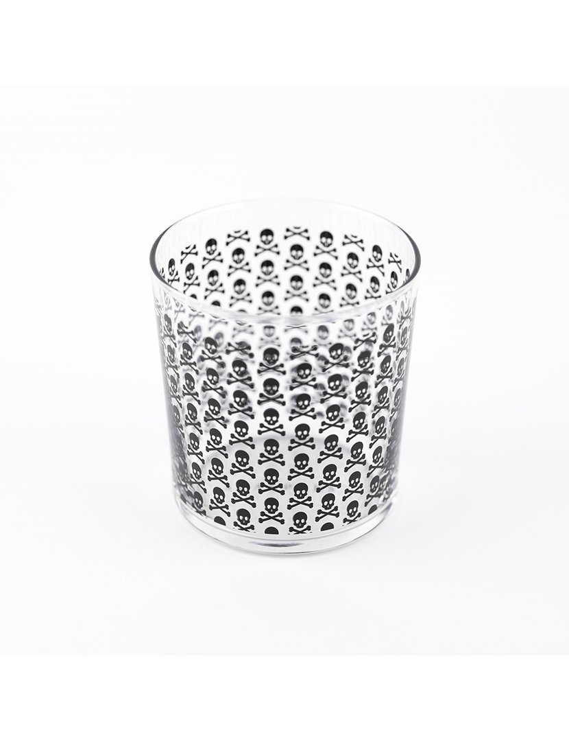 Conjunto 4 copos de água em formato caveira 35cl