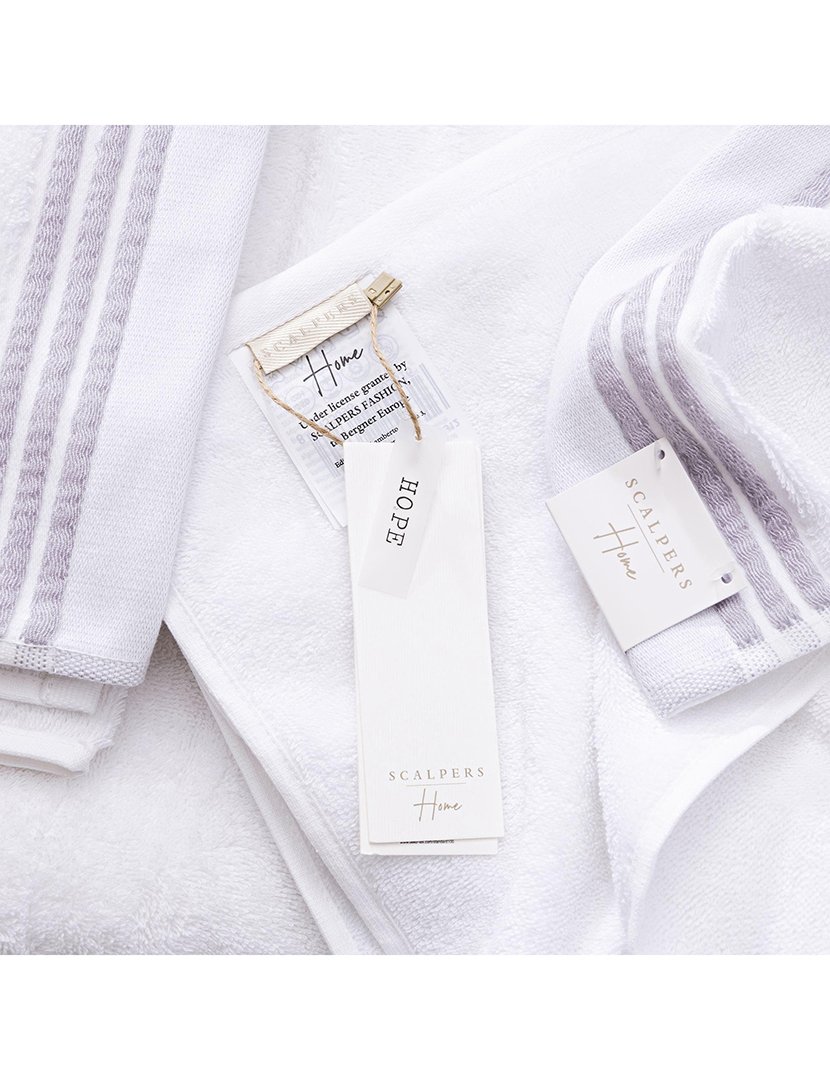 Conjunto de 6 toalhas de banho (2 toalhas de rosto 30x50cm + 2 toalhas de mão 50x90cm + 2 toalhas de banho 70x140cm) Cinzento