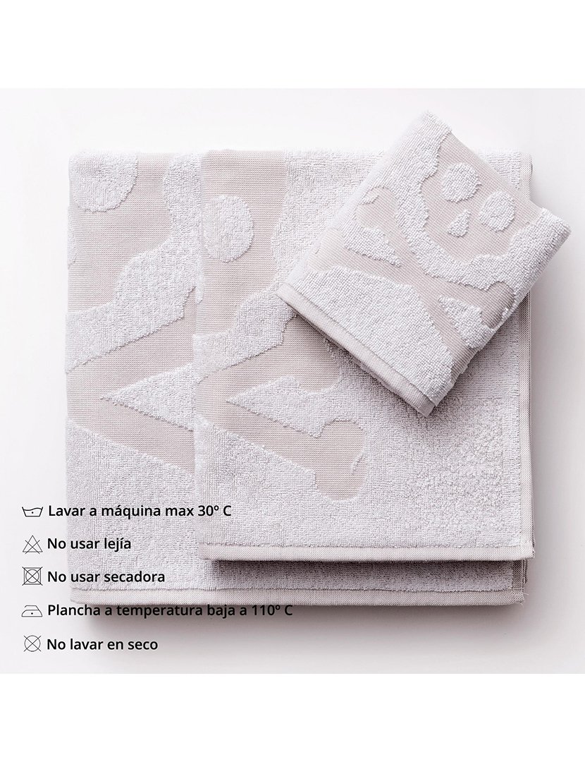 Conjunto de 6 toalhas de banho branco 