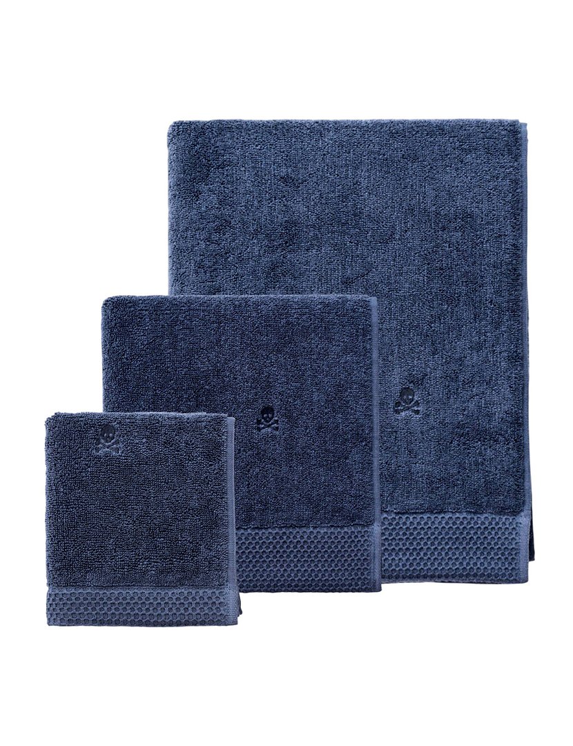 Conjunto de toalhas Nidus azul marinho