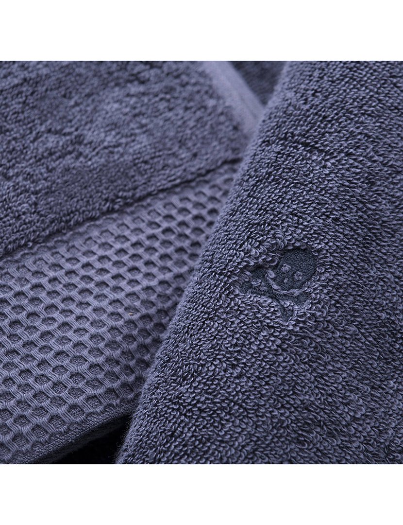 Conjunto de toalhas Nidus azul marinho