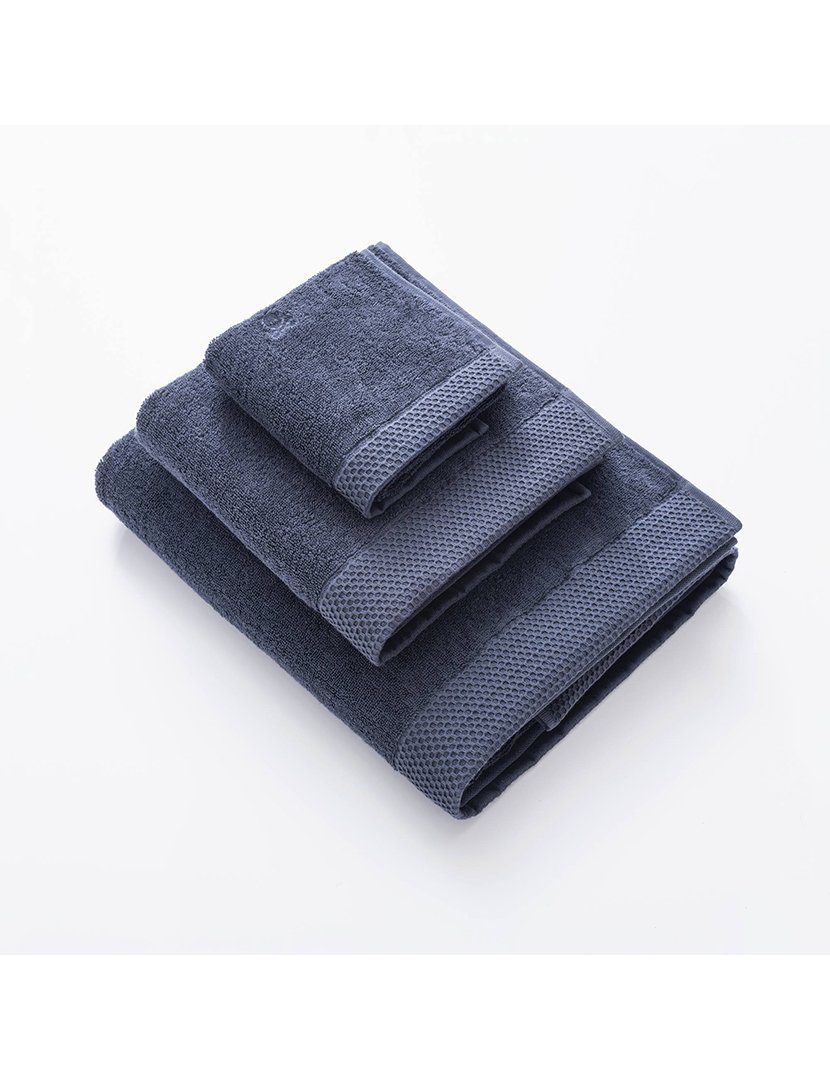 Conjunto de toalhas Nidus azul marinho