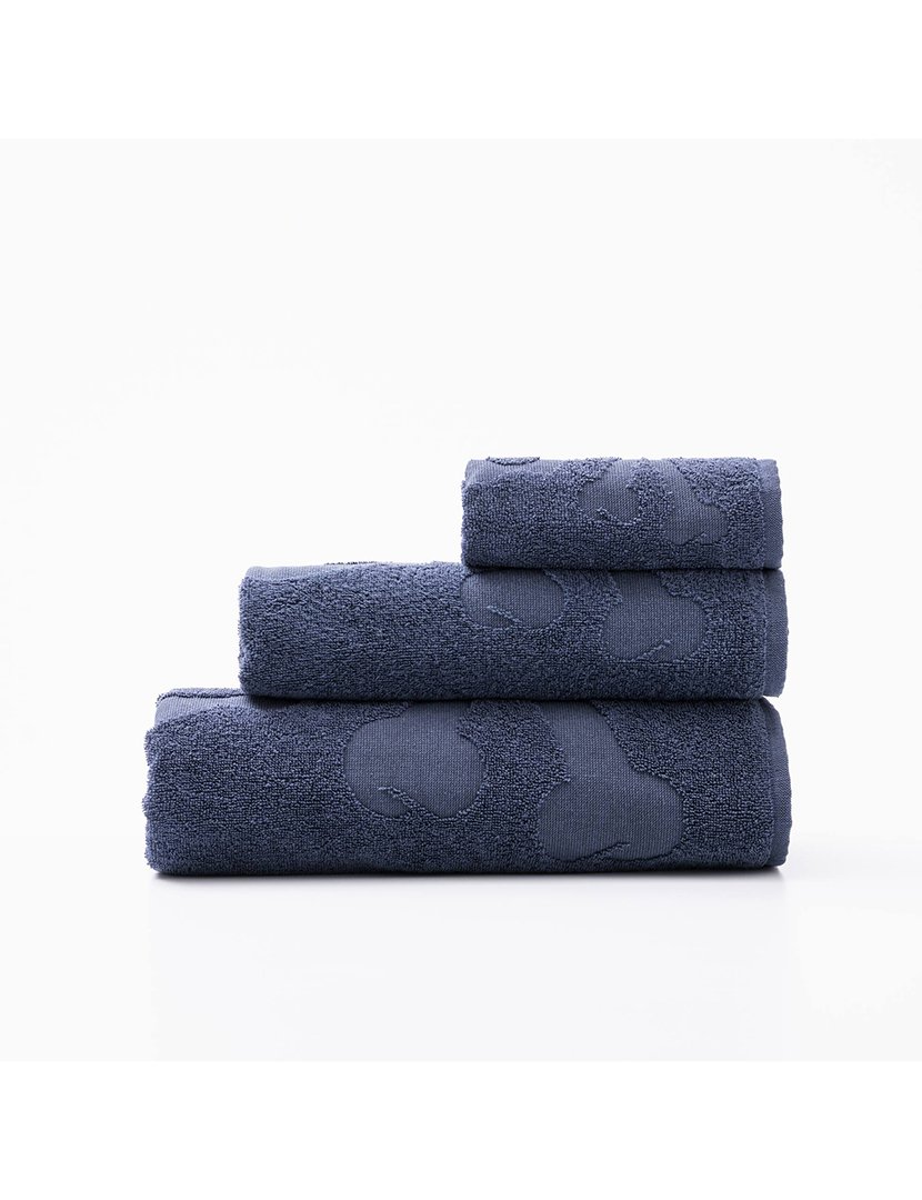 Conjunto de 4 conjuntos de 3 toalhas com estampa de caveira Branco Azul e Cinzento