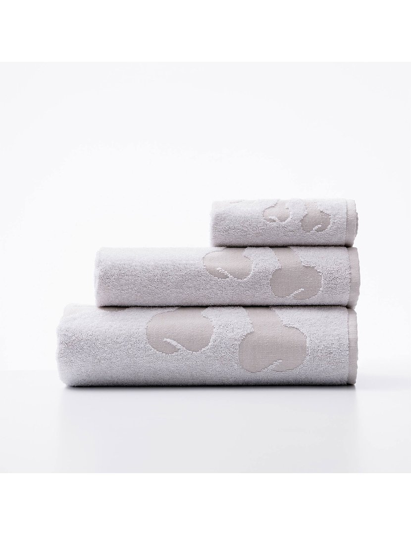 Conjunto de 4 conjuntos de 3 toalhas com estampa de caveira Branco Azul e Cinzento