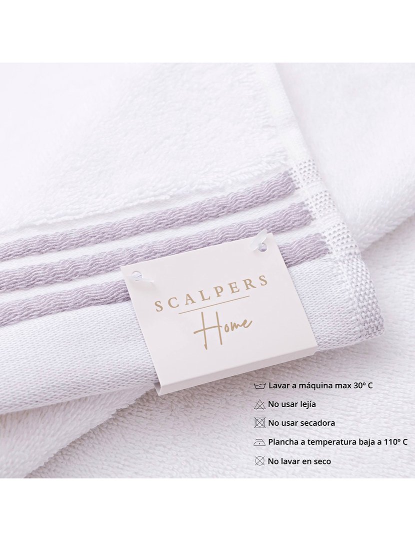 Conjunto de 4 jogos de 3 toalhas brancas