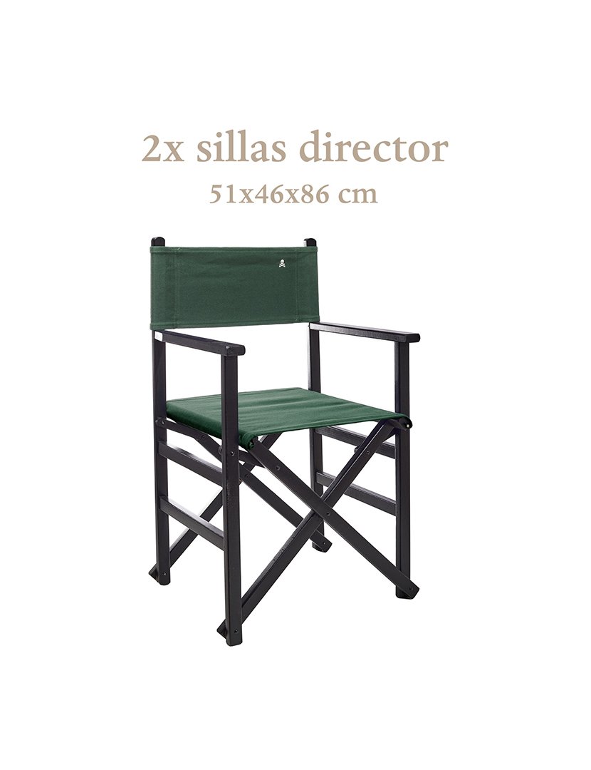 Conjunto 2 cadeiras Realizador Verde Escuro