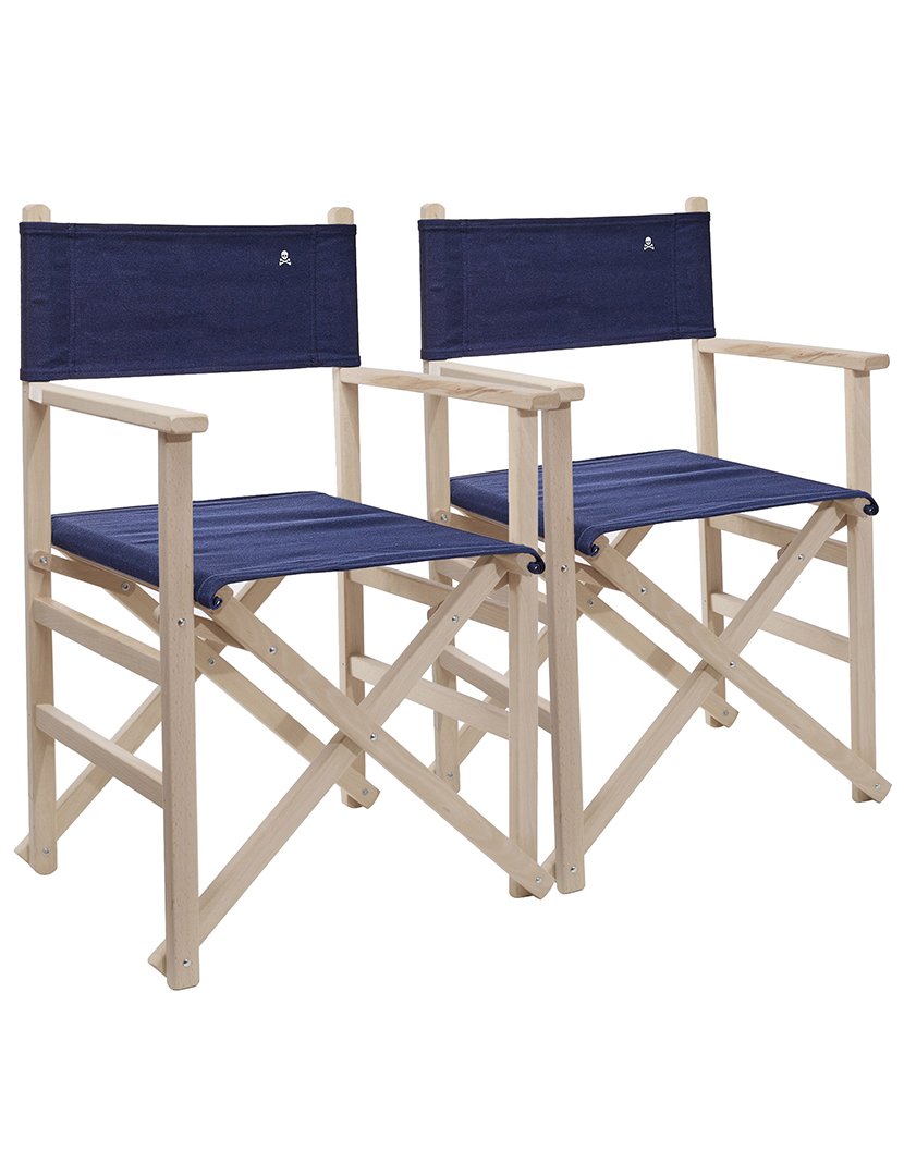 Conjunto 2 cadeiras Realizador Azul Escuro