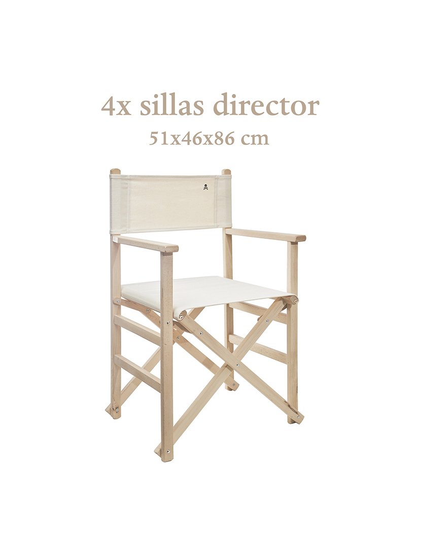 Conjunto 4 cadeiras Realizador Cru