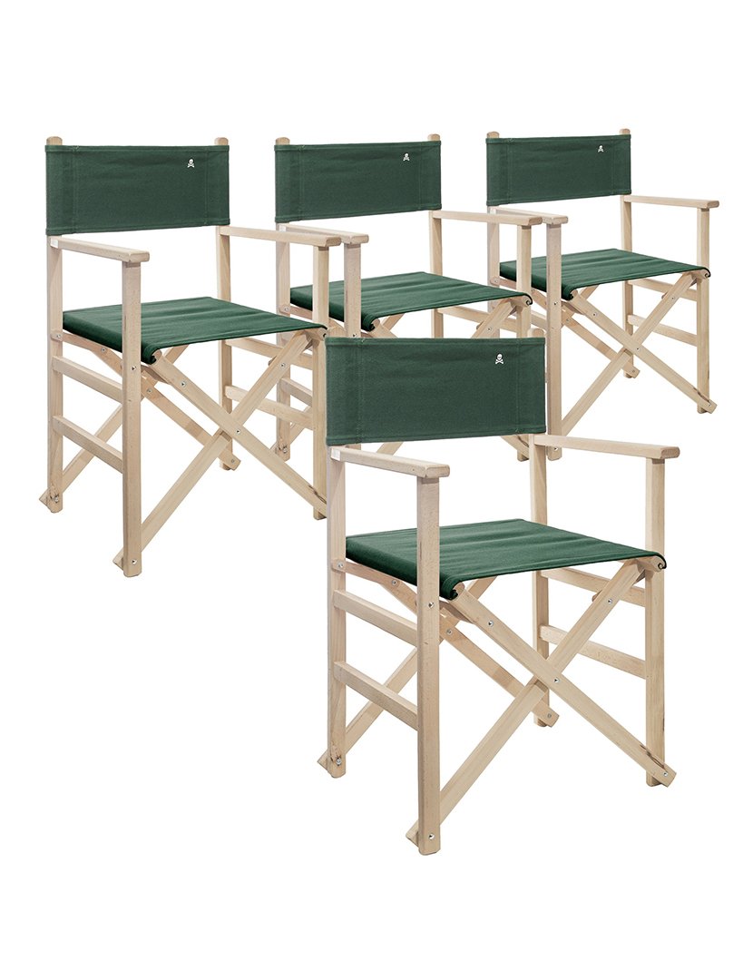 Conjunto 4 cadeiras realizador Verde Escuro