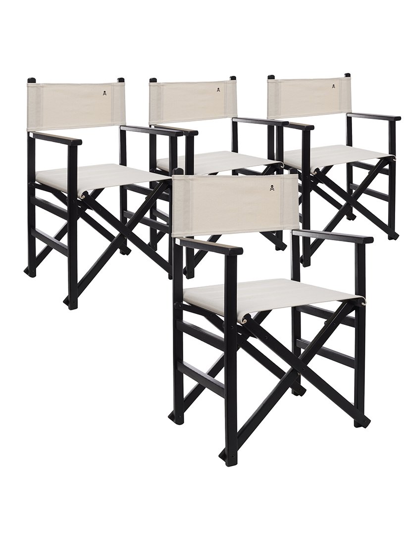 Conjunto 4 cadeiras Realizador Bege/wengué