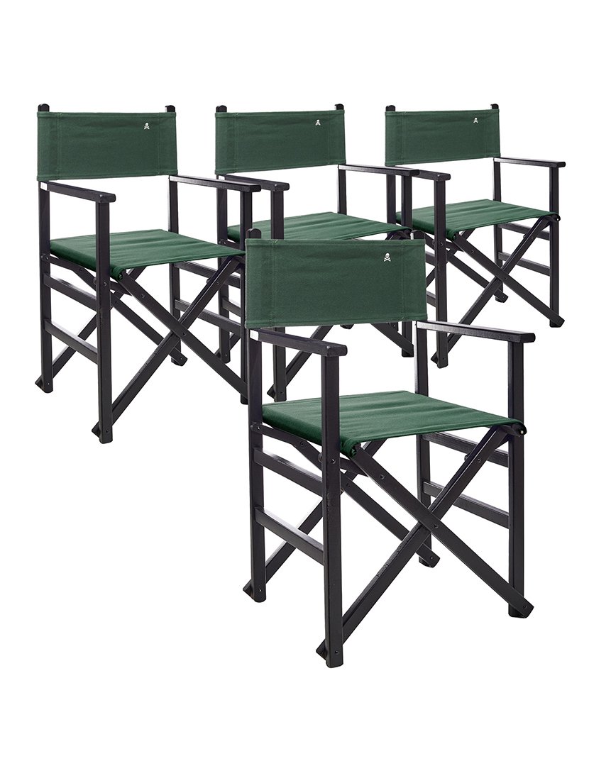 Conjunto 4 cadeiras Realizador Verde Escuro