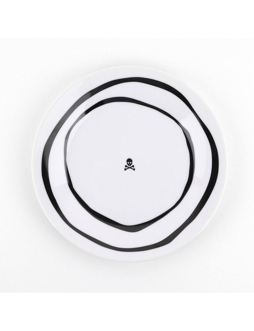 Conjunto Loiça 24 peças Preto/Branco 