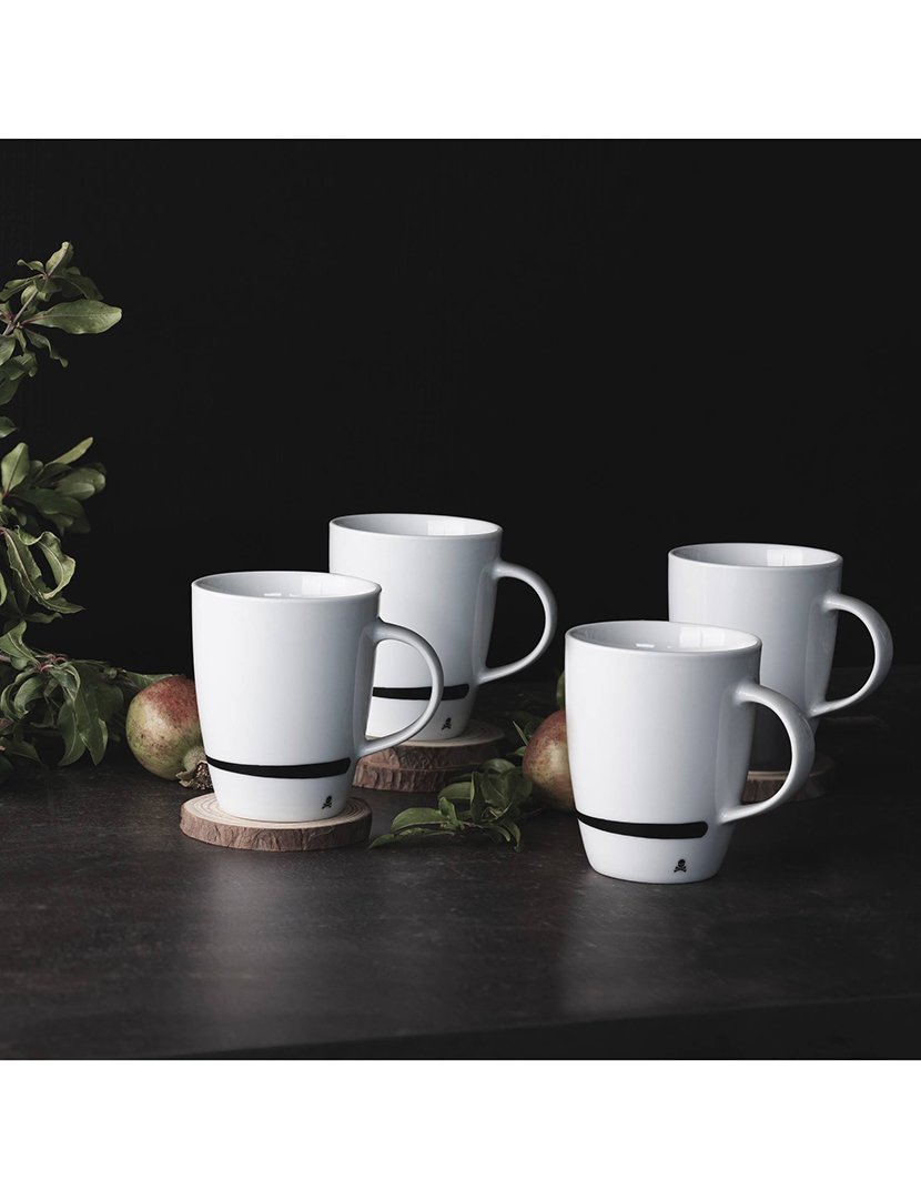 Conjunto 8 copos caveira 330ml branco