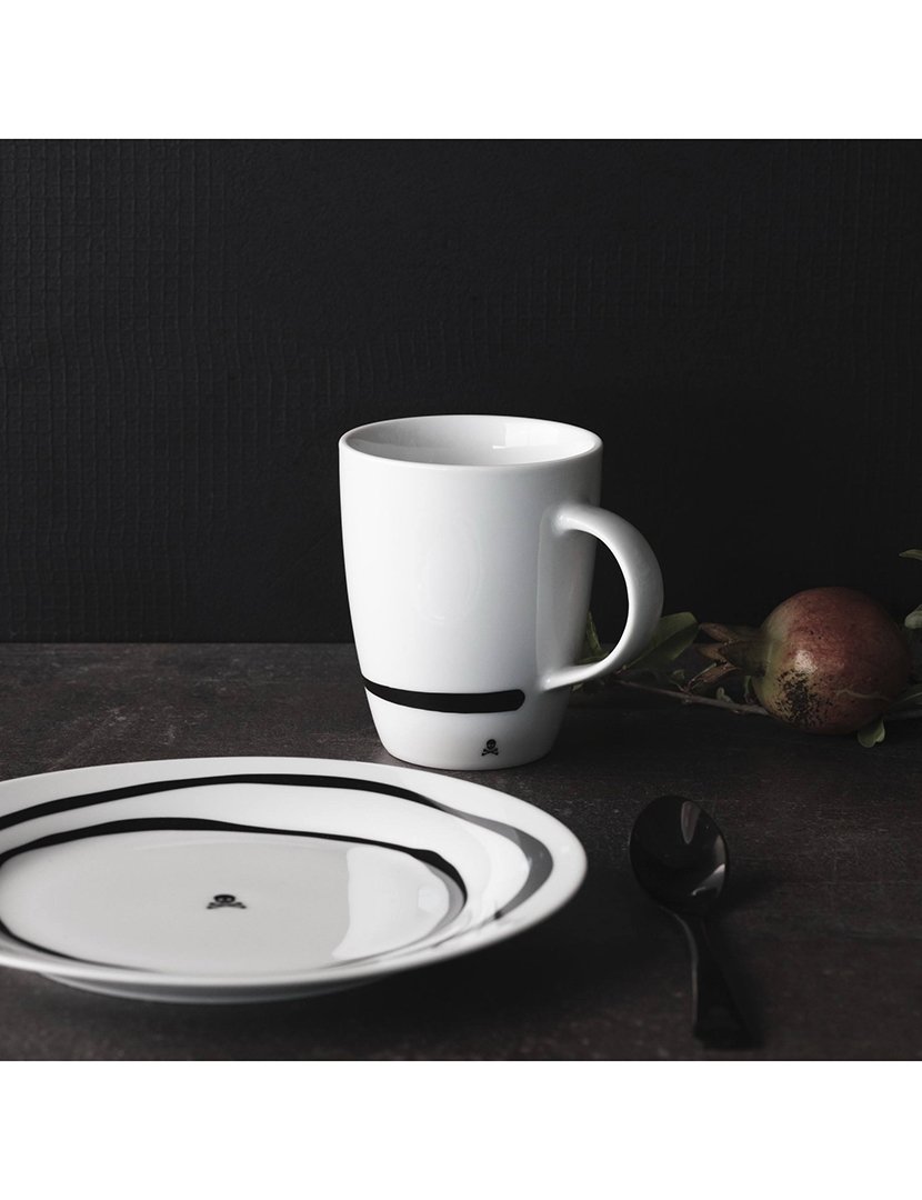 Conjunto 8 copos caveira 330ml branco