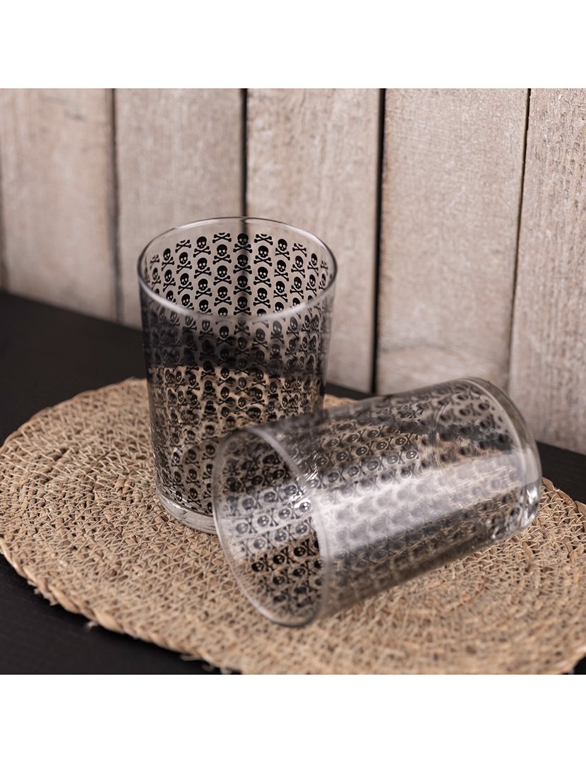 Conjunto 8 copos água caveira 35cl