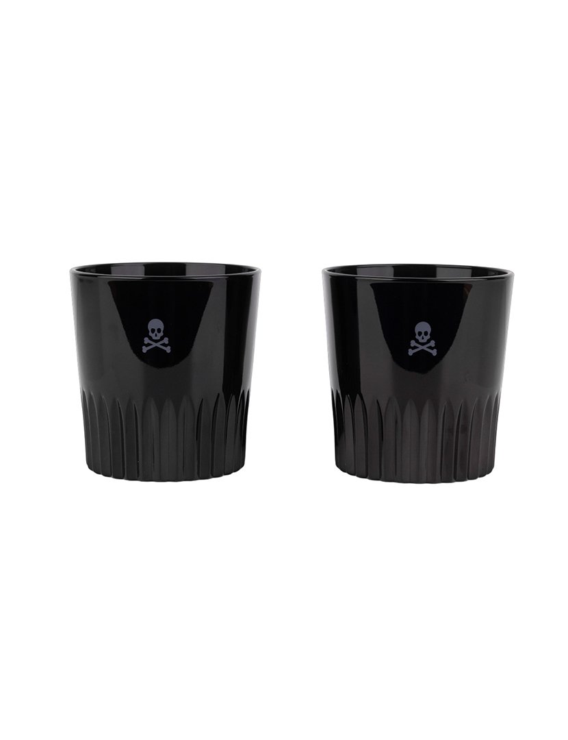 Conjunto 4 copos whisky preto 345ml