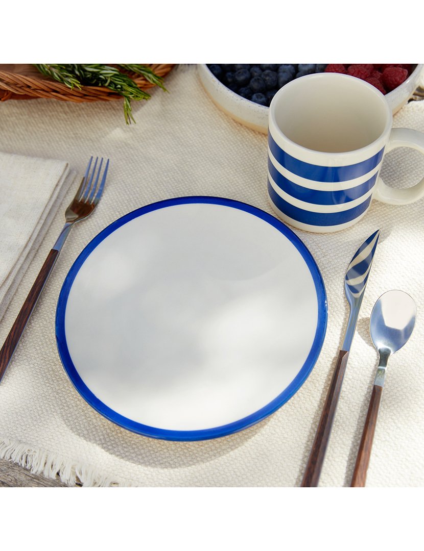 Conjunto 8 Chávenas Riscas 36cl azul