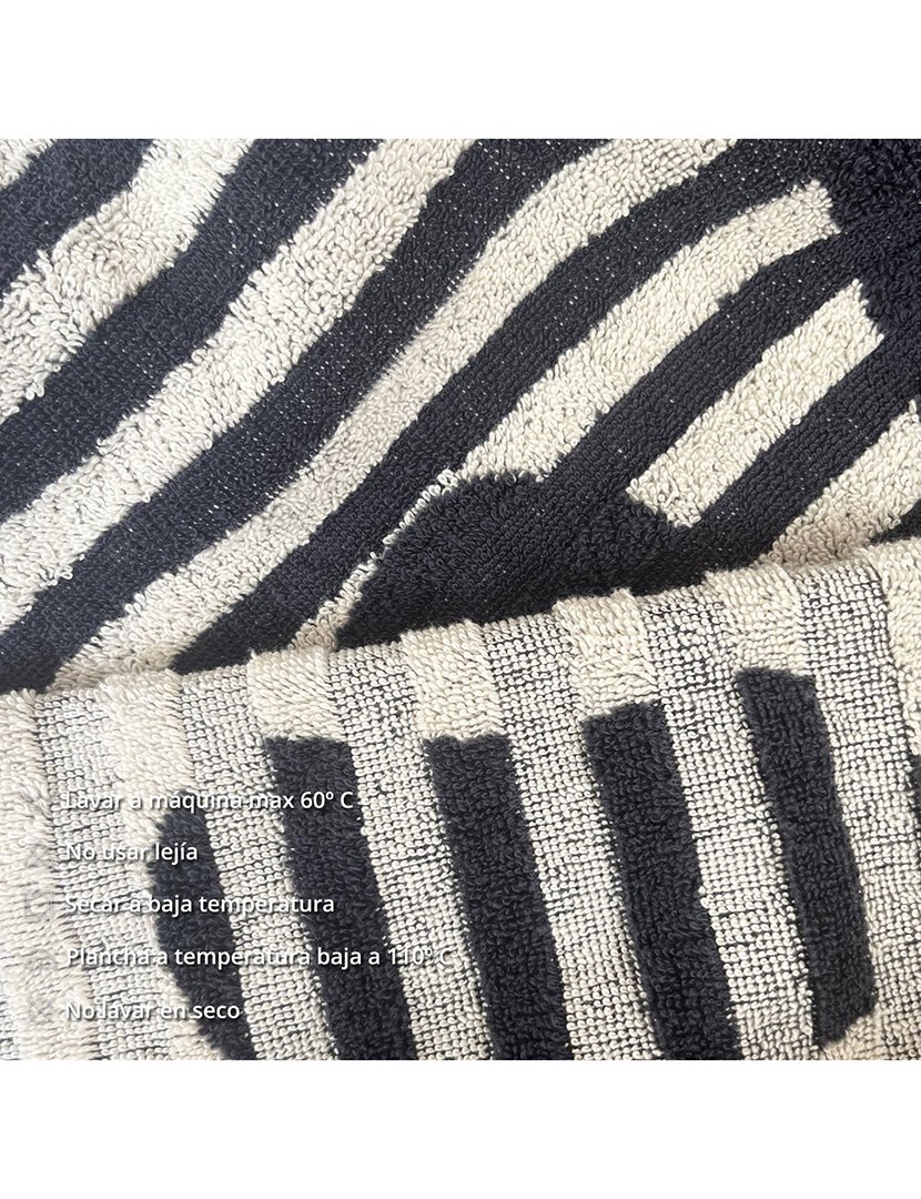 Conjunto de 2 toalhas 90x180cm 100% algodão 500gsm bege + azul marinho scalpers home