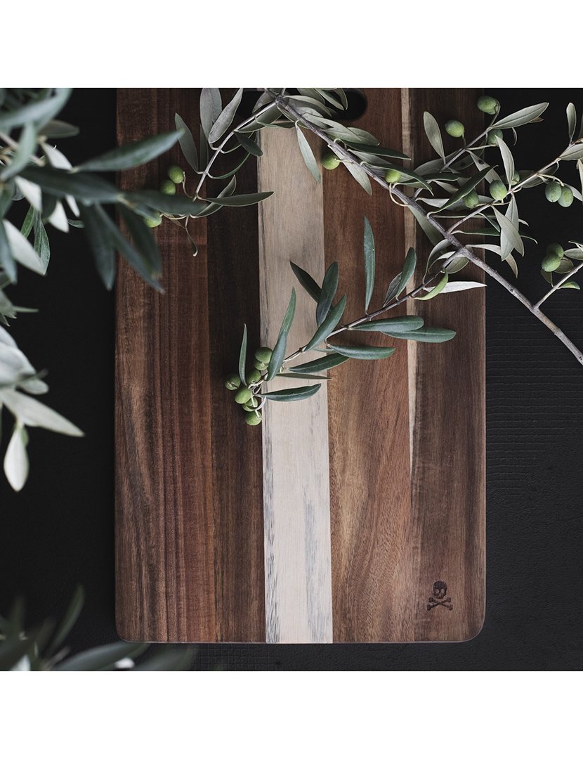 Conjunto tábua cortar + 3 facas carne