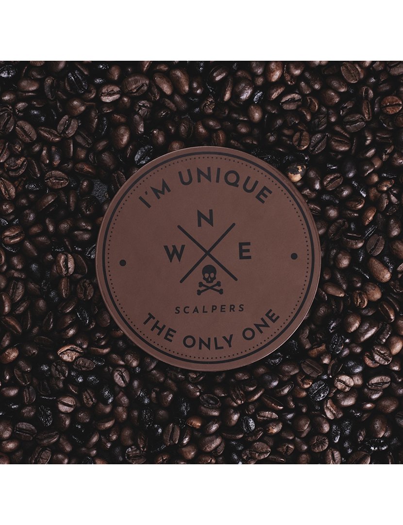 Conjunto 8 bases copos preto/castanho