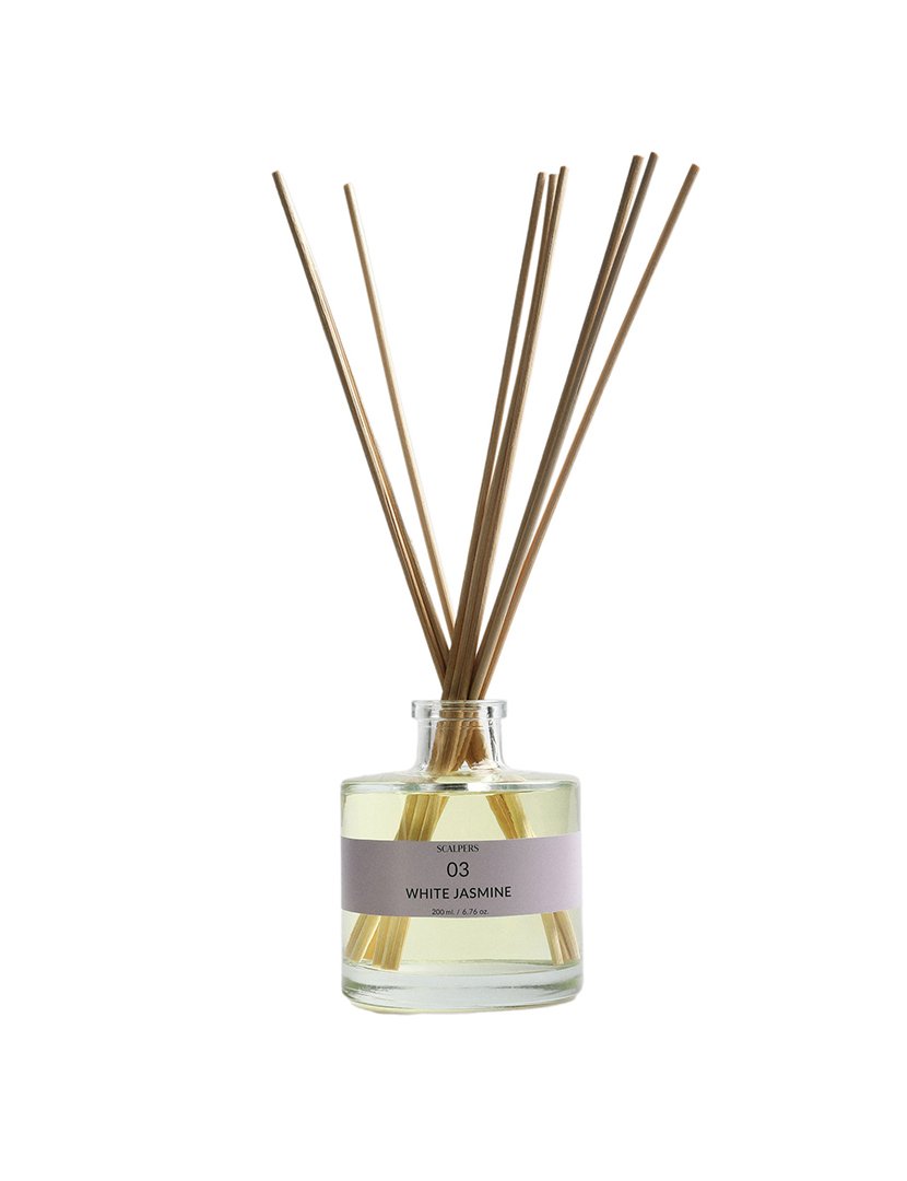Difusor de varetas de 200 ml com aroma de jasmim branco da Scalpers
