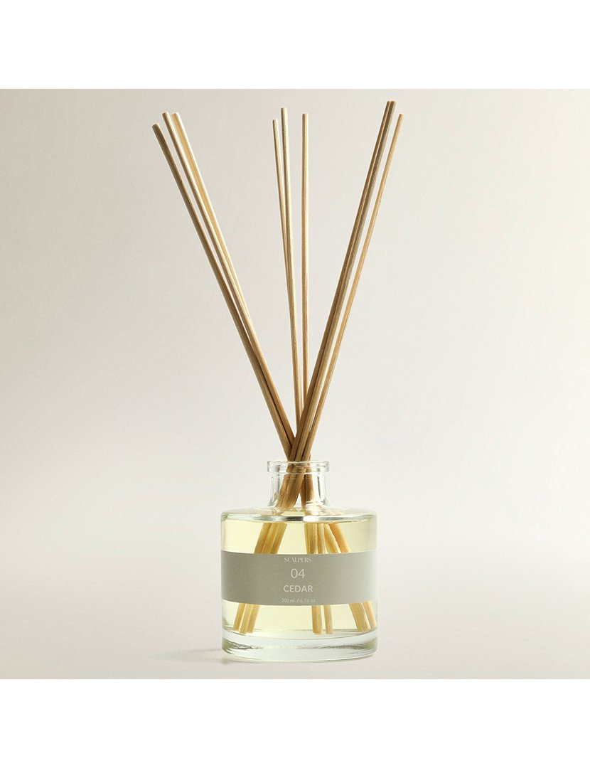 Difusor de mikado 200ml com aroma de escalpelamento de cedro