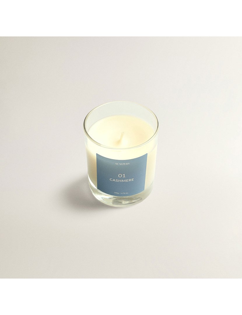 Vela perfumada 200gr aroma caxemira scalpers