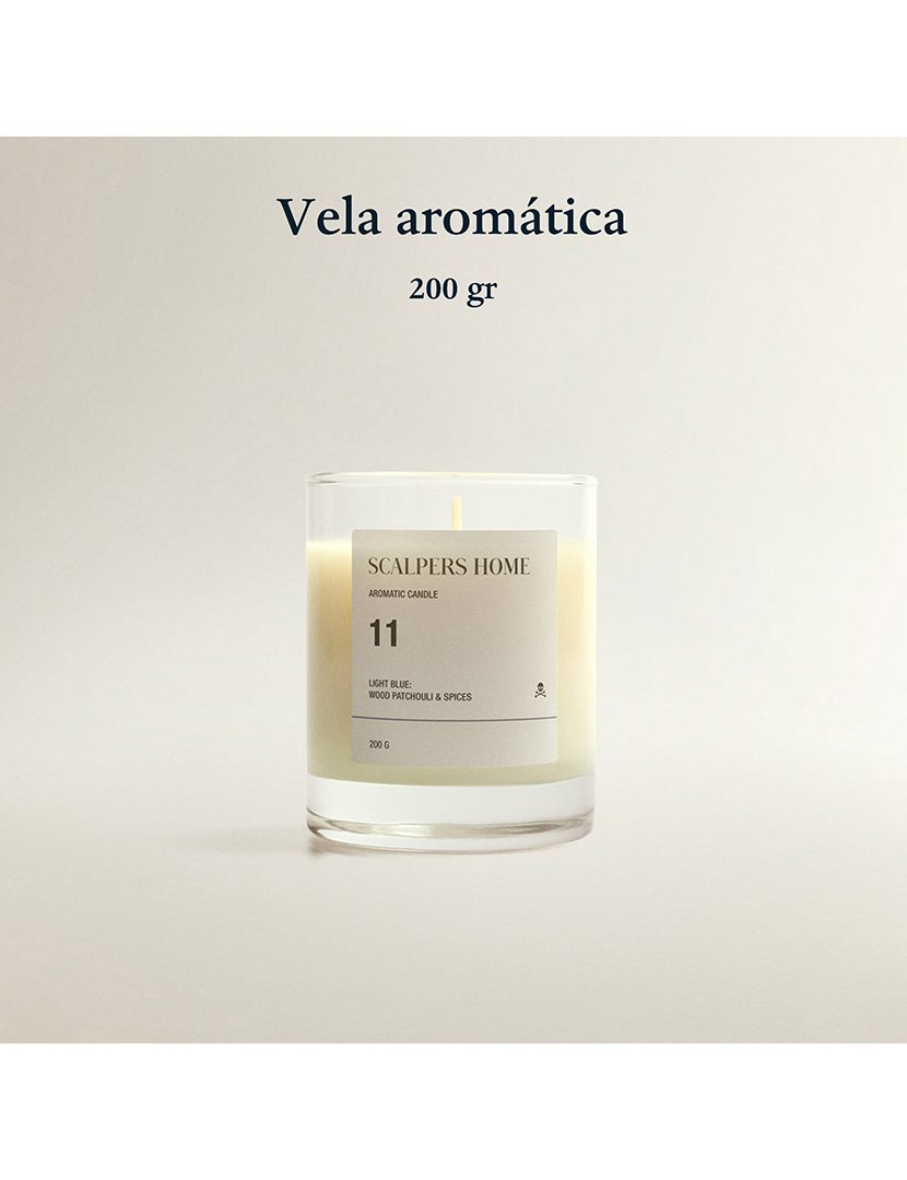 Vela aromática 200gr aroma lótus branco scalpers