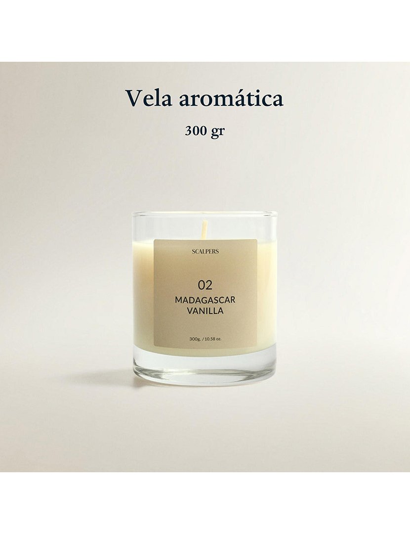 Vela perfumada Scalpers de baunilha de Madagascar 300g