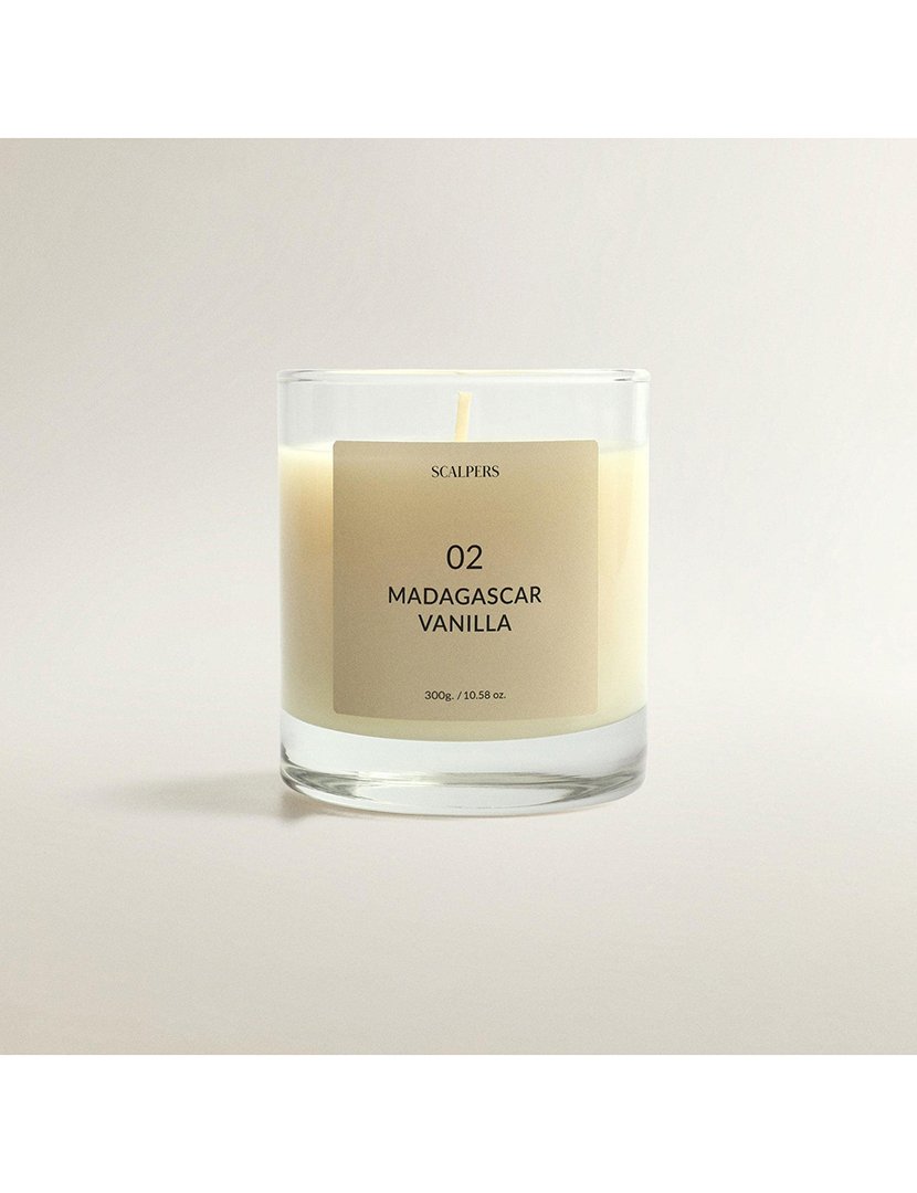 Vela perfumada Scalpers de baunilha de Madagascar 300g