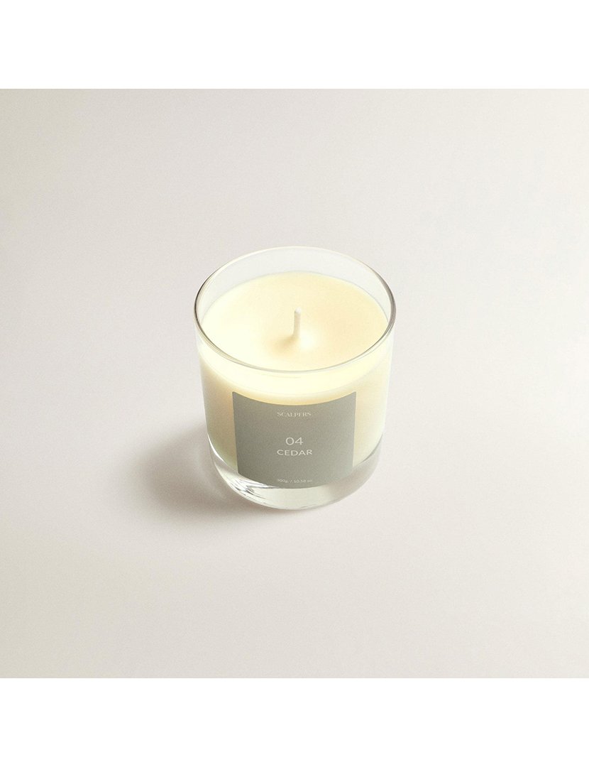 Vela perfumada 300gr aroma cedro scalpers
