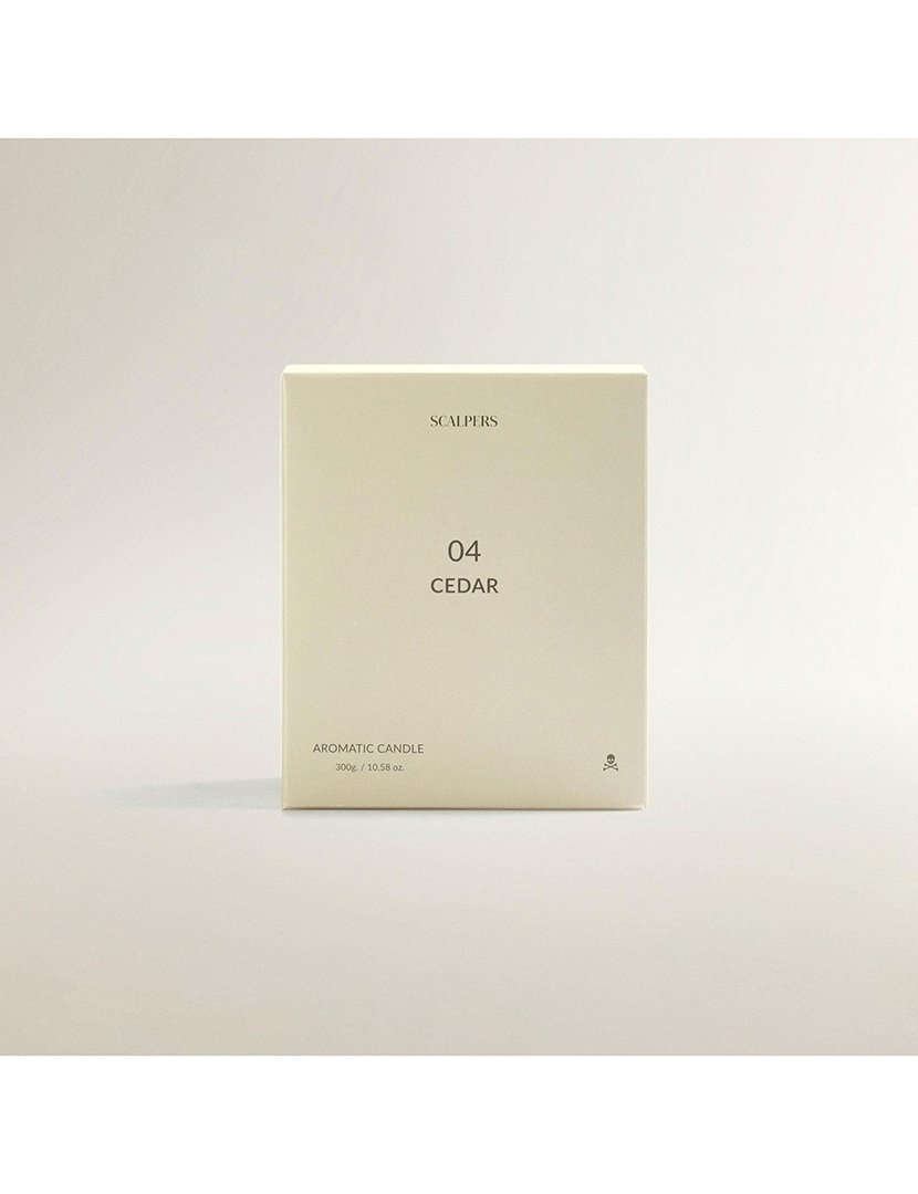 Vela perfumada 300gr aroma cedro scalpers