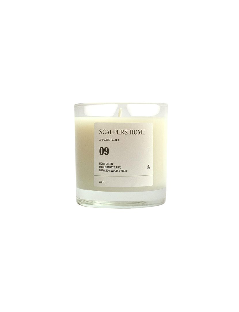 Vela perfumada 300gr aroma verde claro scalpers