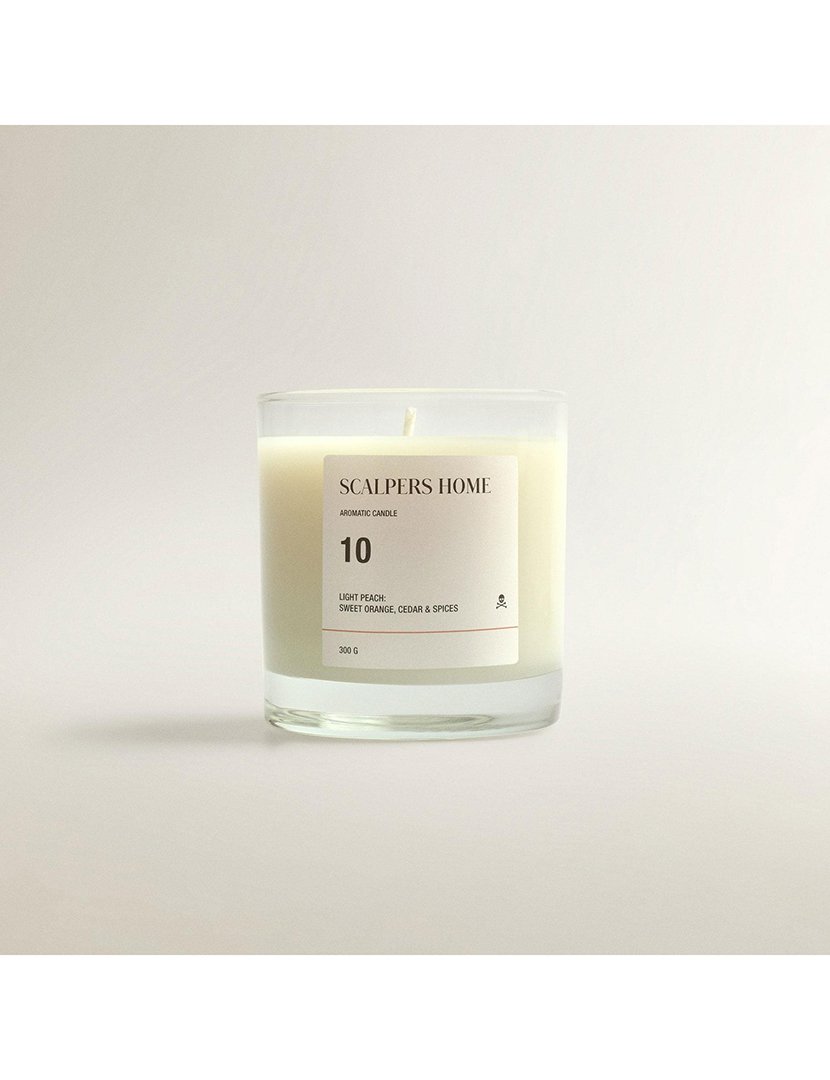 Vela perfumada 300gr aroma light pêssego scalpers