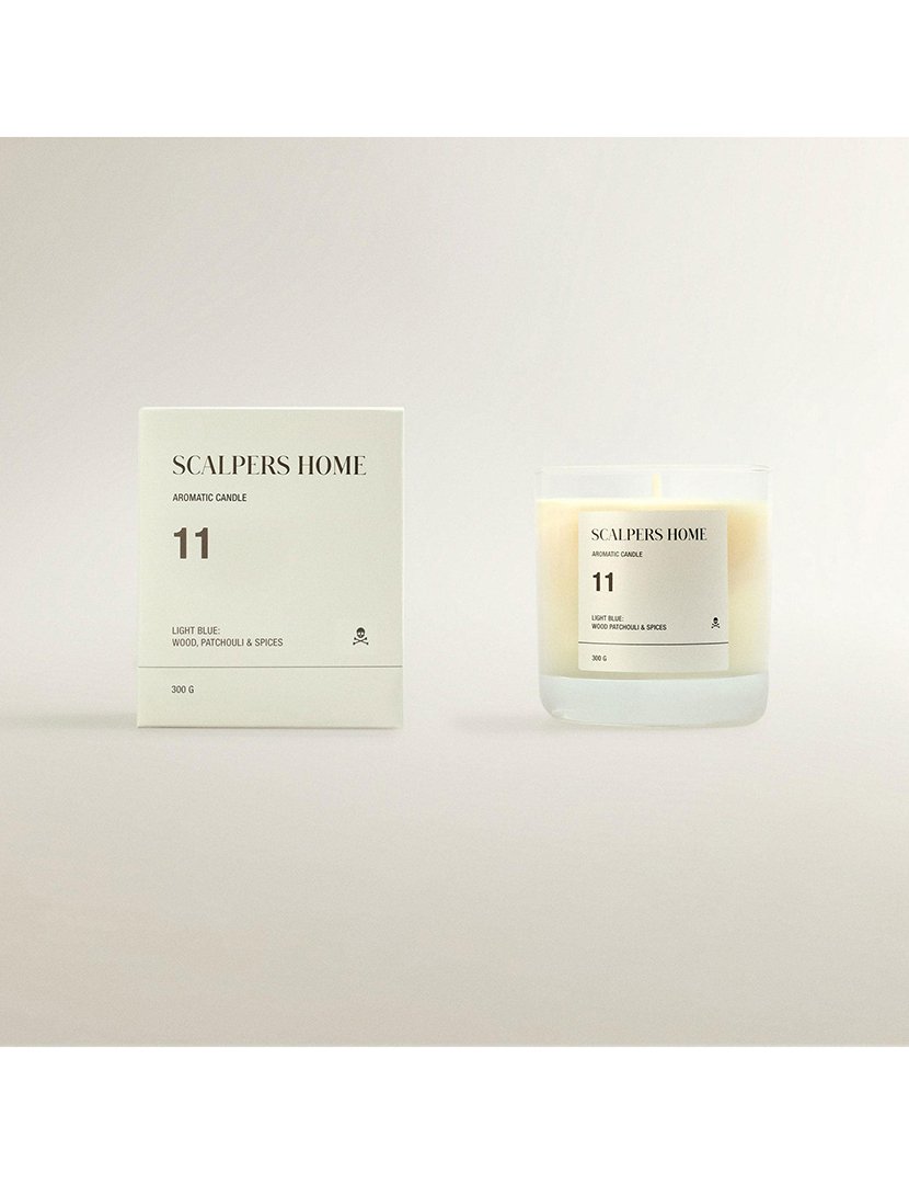 Vela perfumada 300gr aroma lótus branco scalpers