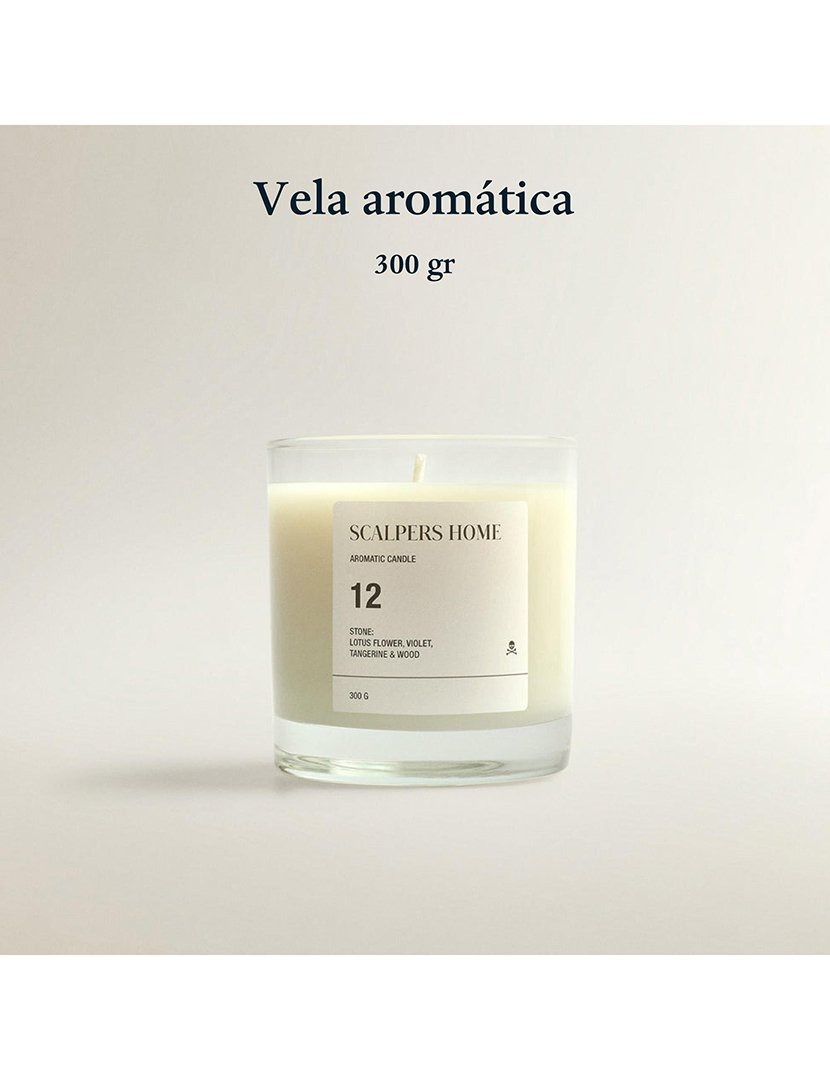 Vela perfumada 300gr pedra aromática scalpers