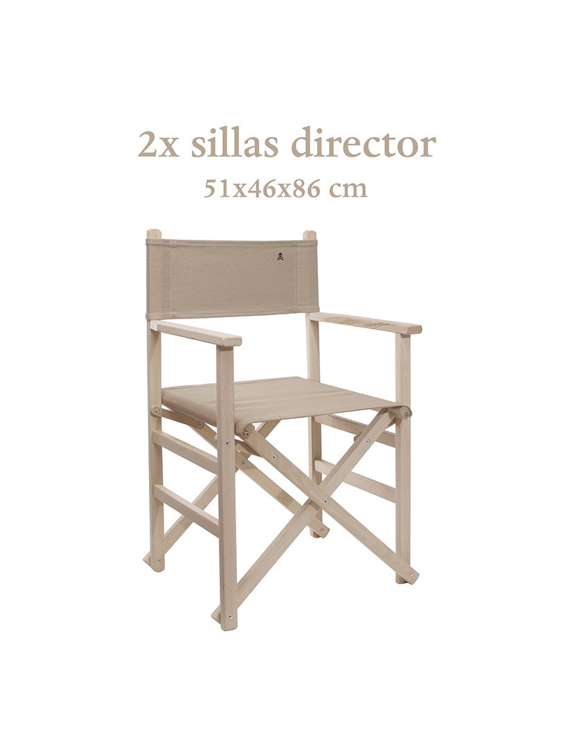 Conjunto 2 cadeiras Realizador Bege