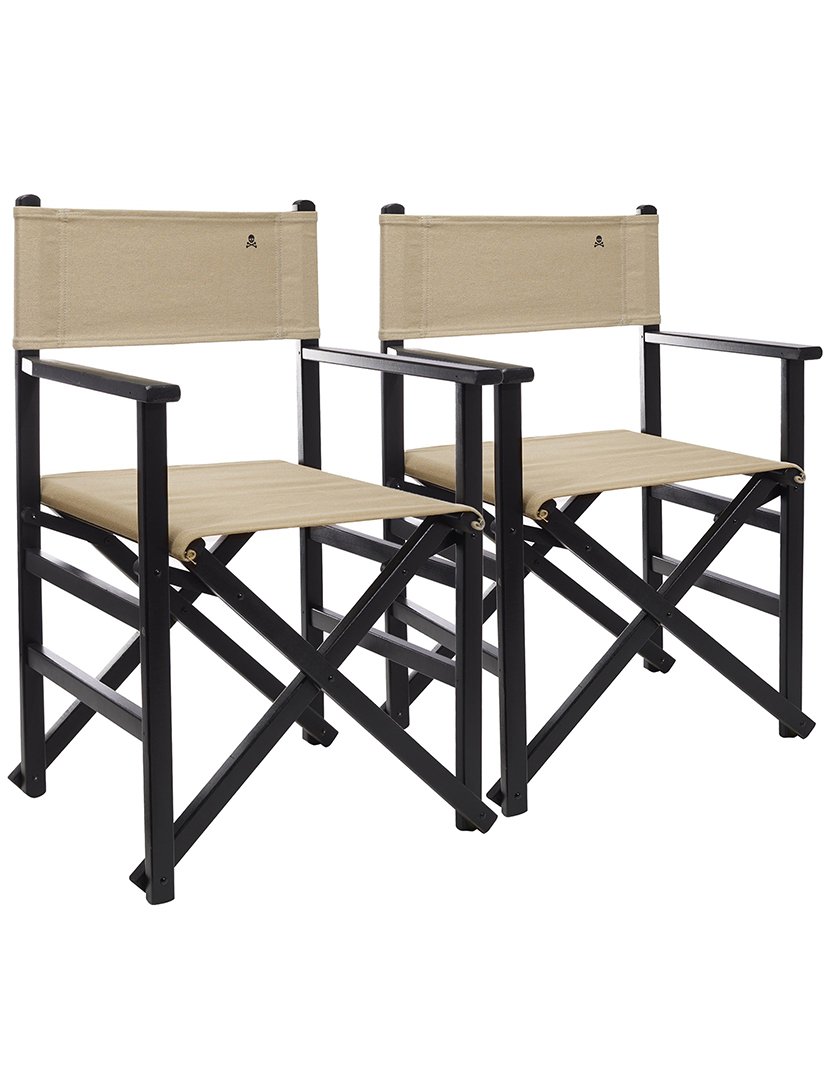 Conjunto 2 cadeiras Realizador Bege/wengué