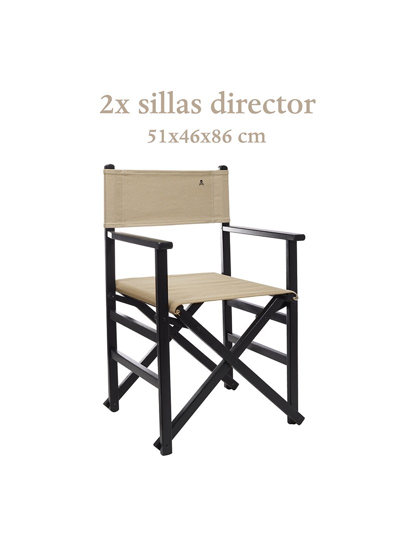 Conjunto 2 cadeiras Realizador Bege/wengué