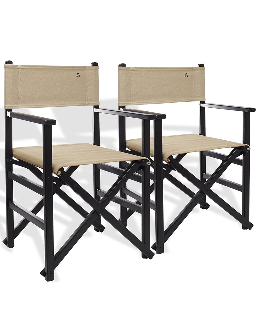 Conjunto 2 cadeiras Realizador Bege/wengué