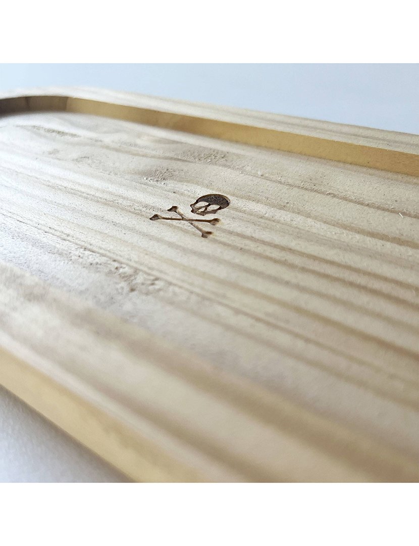 Bandeja Multiuso em Madeira 29,5x11,5 cm