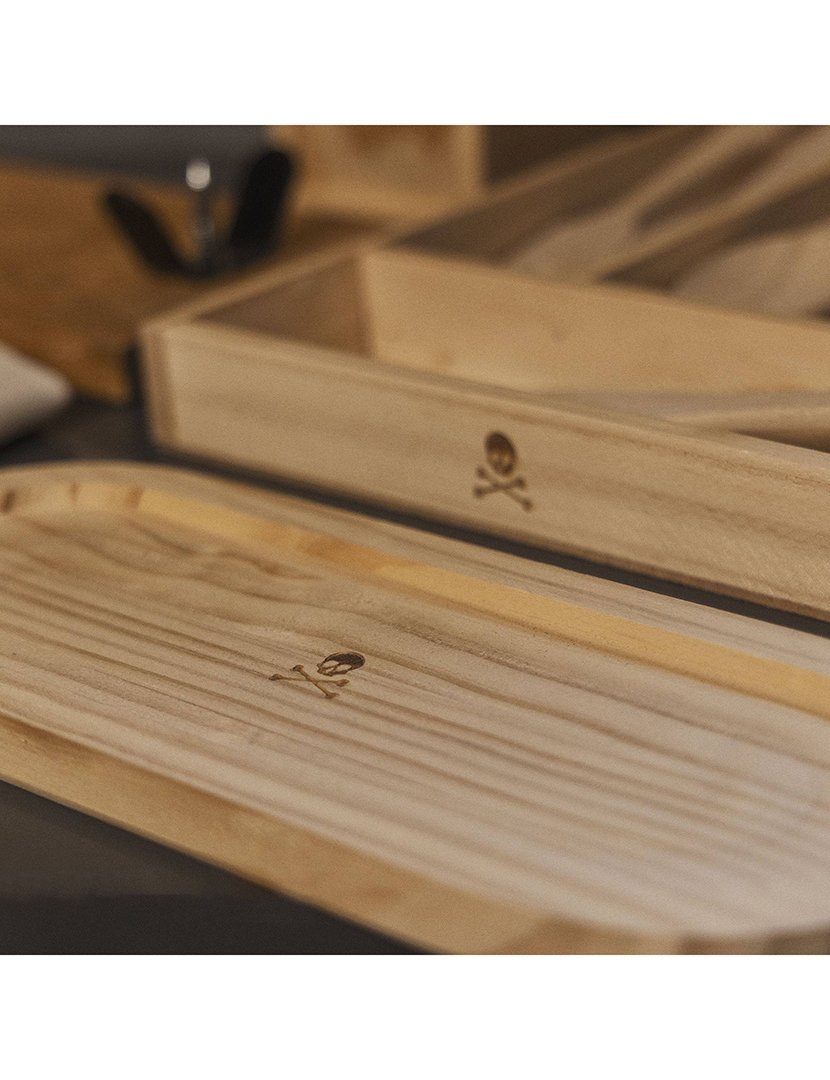 Bandeja Multiuso em Madeira 29,5x11,5 cm