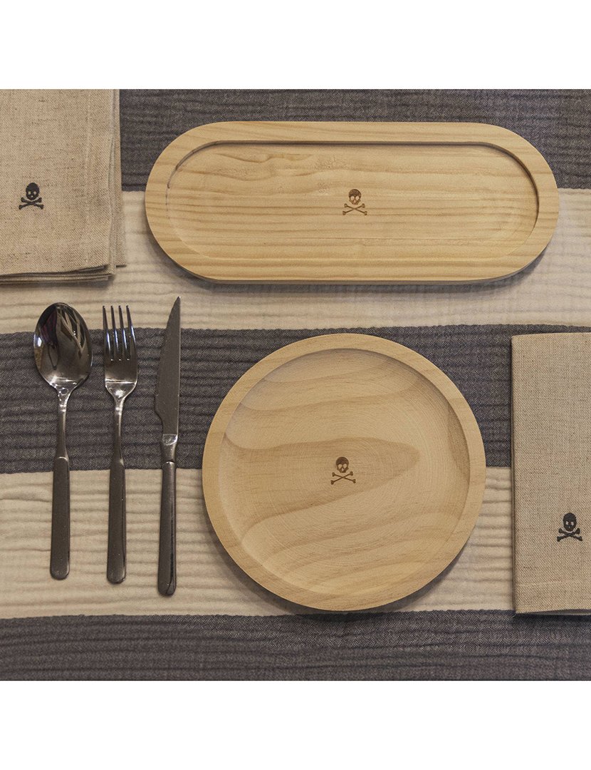 Bandeja Multiuso em Madeira 29,5x11,5 cm