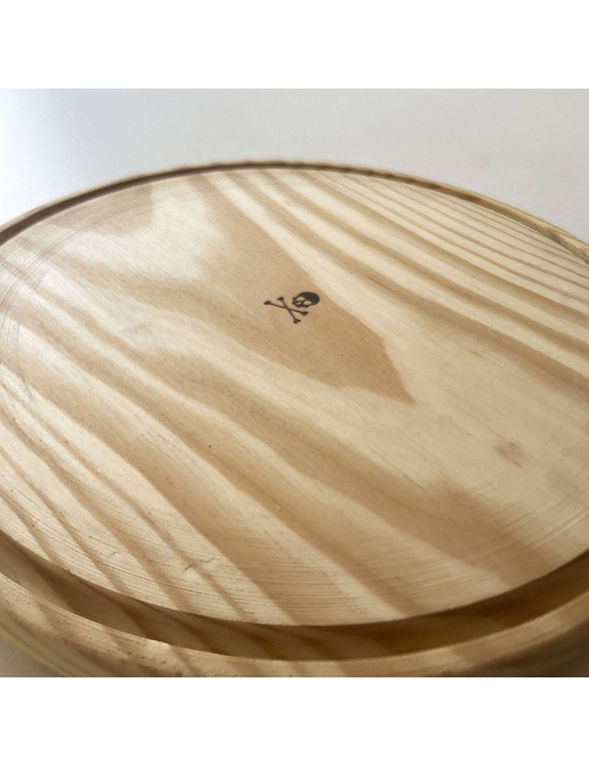Prato de Madeira 27 cm